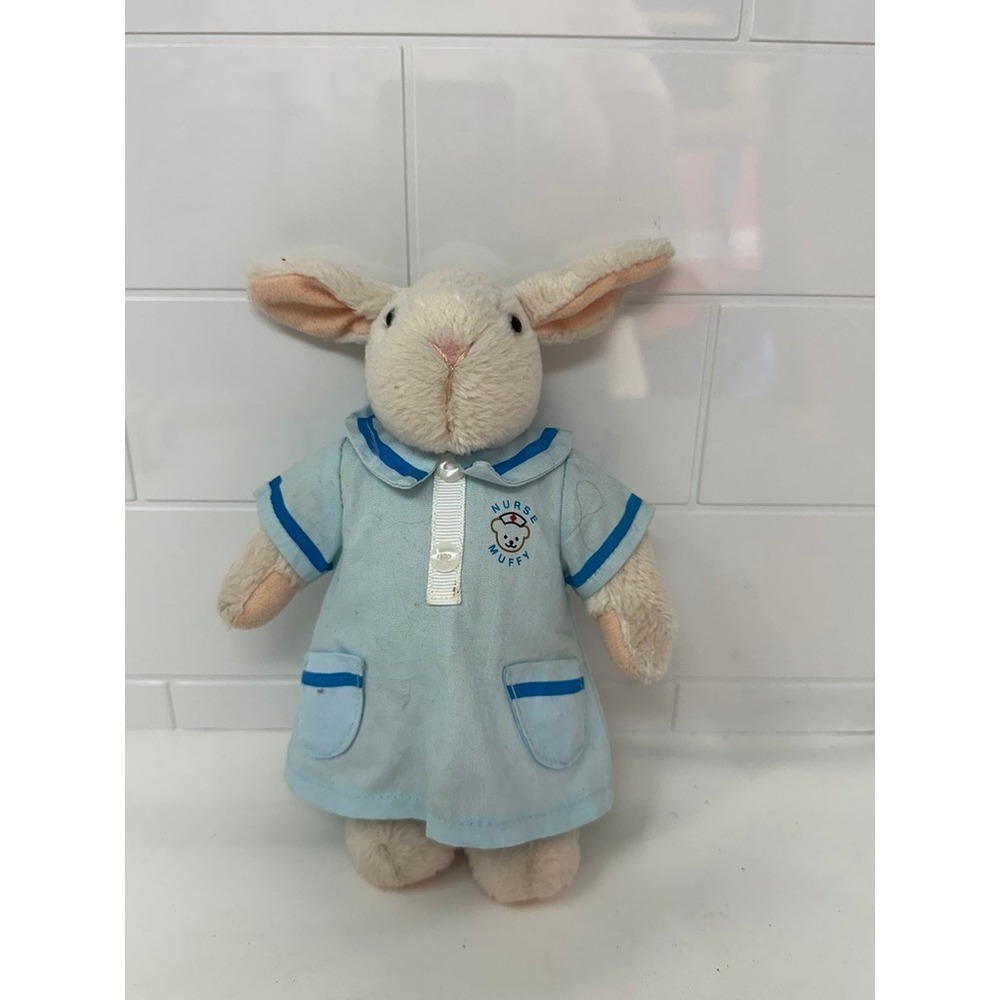Nurse Muffy Plush Bunny Rabbit  American Bear Co Hoppy VanderHare 8‎ Inch